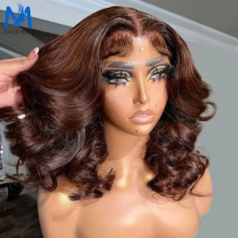 Body Wave Short Bob Human Hair Wigs