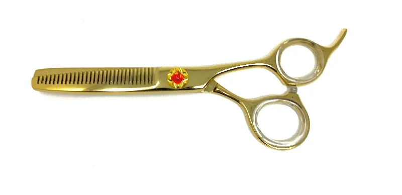 6.0” ICON Gold Titanium Coated Thinning Shears ICT-158T