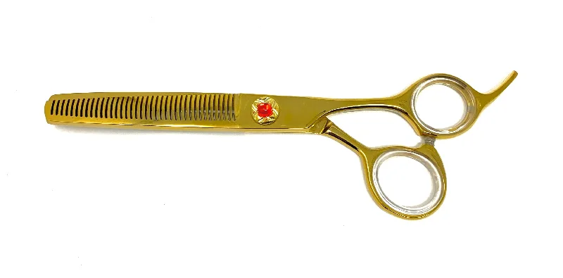 6.5” ICON Gold Titanium Coated Thinning Shears ICT-158AT