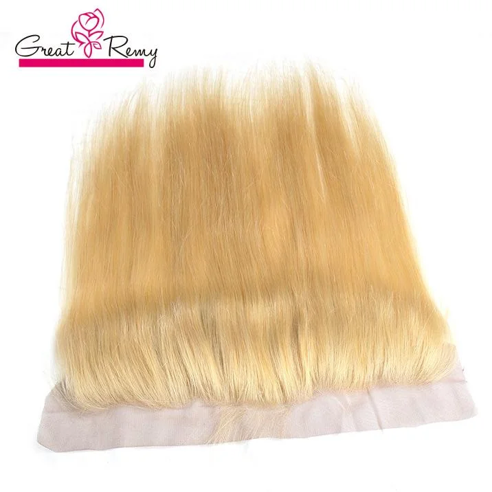 613 Straight Honey Blonde Lace Frontal Closure with Baby Hair