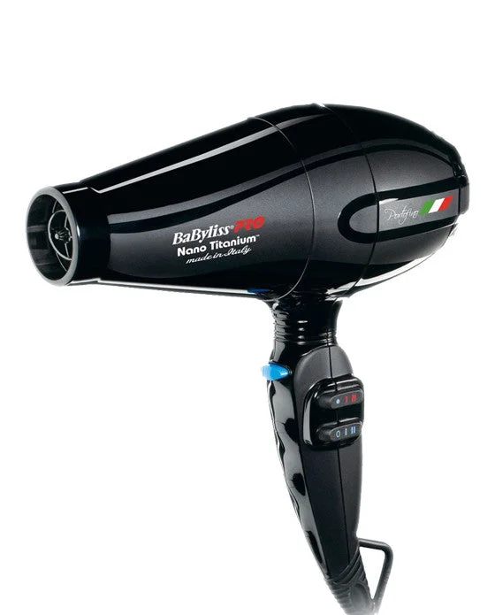 BaByliss Pro Nano-Titanium and Ionic Hairdryer (Black)