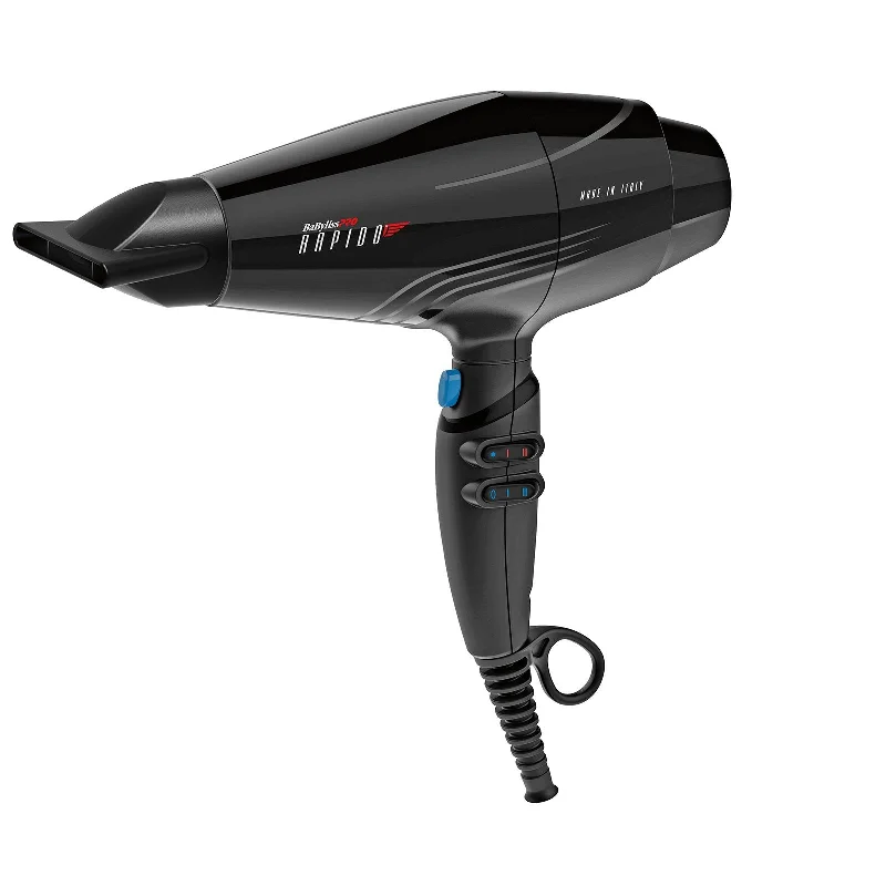 BabylissPro Rapido Hair Dryer Black