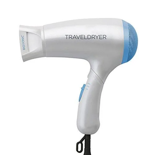 BIO IONIC iTOOLS TRAVEL DRYER DUAL VOLTAGE-WHITE