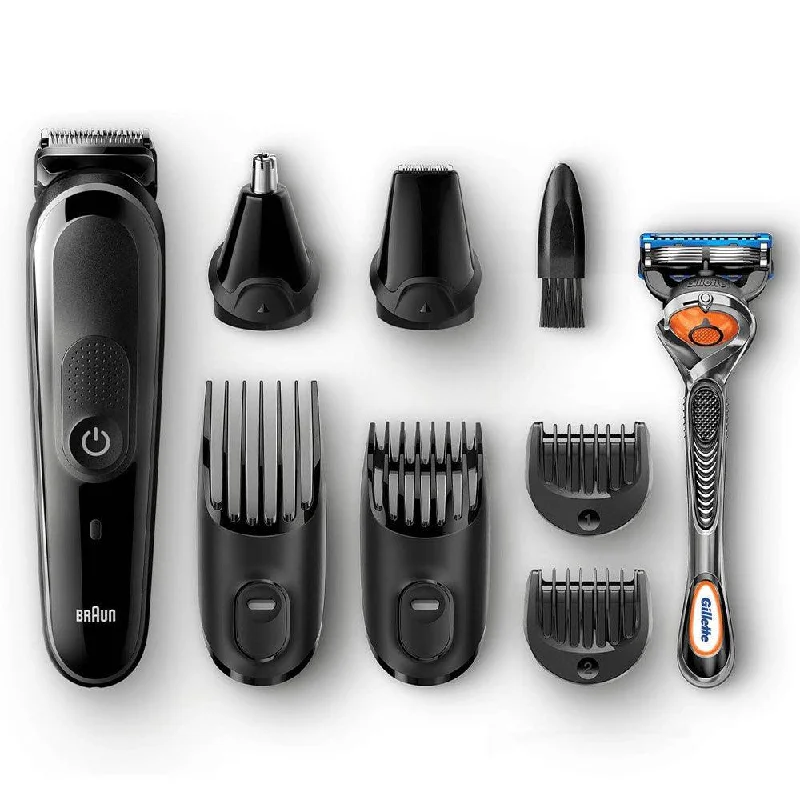 Braun All in One Trimmer 8-in-1 MGK5060 Styling Kit With Gillette Fusion5 ProGlide Razor