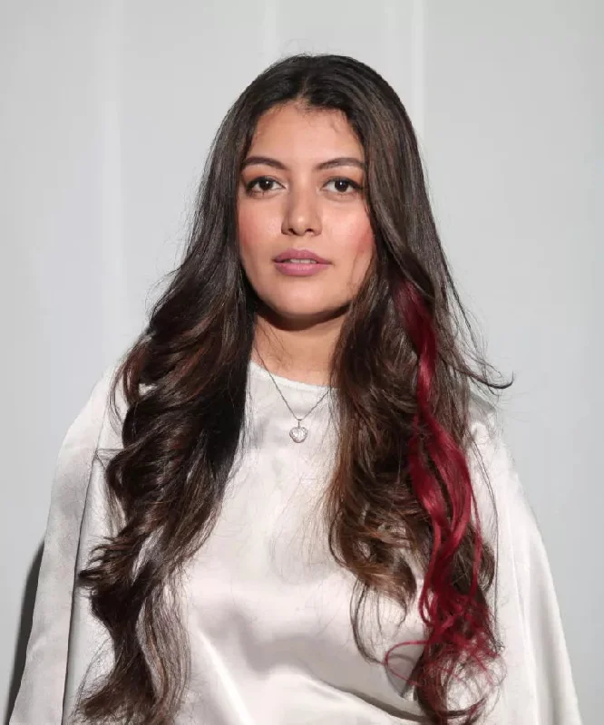 BURGUNDY #Strandout – Coloured clip-In Hair| Nish Hair