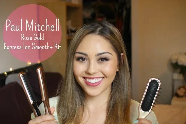 Paul Mitchell 1.25 Rose Gold Express Ion Smooth+ with Free Brush