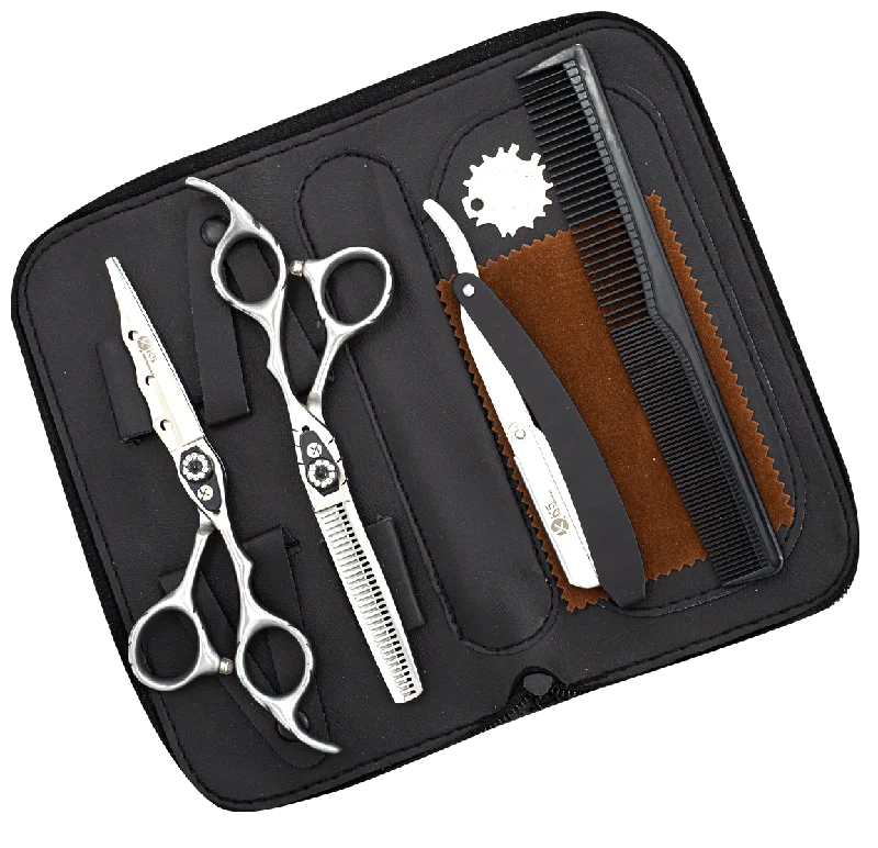 Curved Right Handed 6.0"" Barber Scissors Set