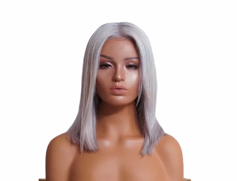 Frontal Lace Wig Platinum Ash Blonde