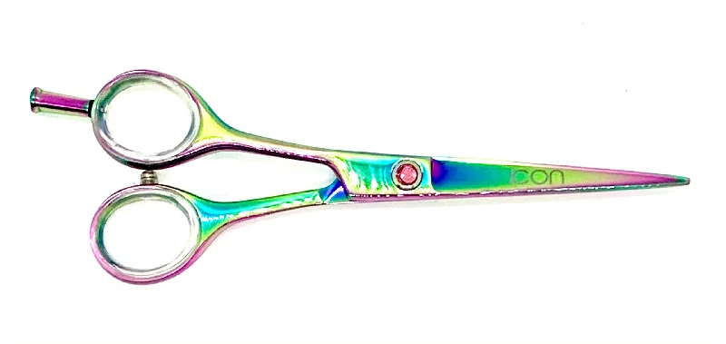 ICT-136 LEFT HANDED 5.5"" ICON Multi-Color Titanium Coated Shears