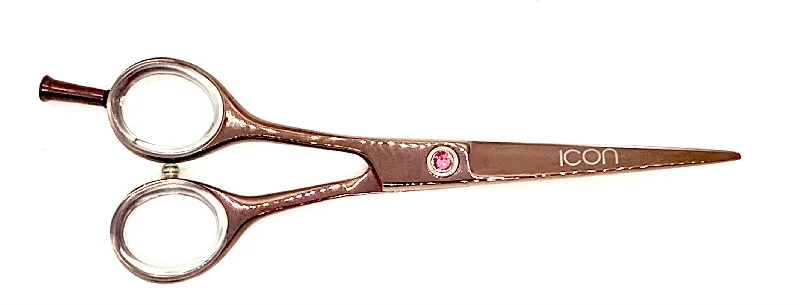 ICT-136 LEFT HANDED 5.5"" ICON Rose Gold Titanium Coated Shears