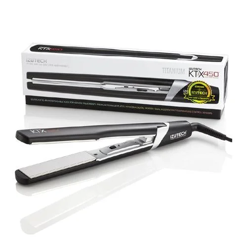 Izutech KTX450 Titanium Flat Iron 1.25 in Black