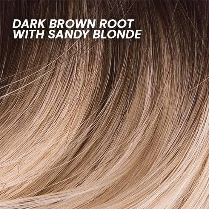 Dark Brown Root to Sandy Blonde