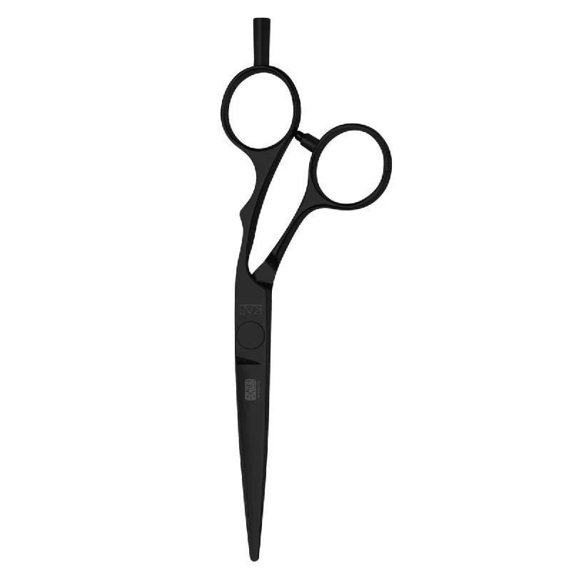 Kasho Silver Offset: BLACK Hair Cutting Scissors