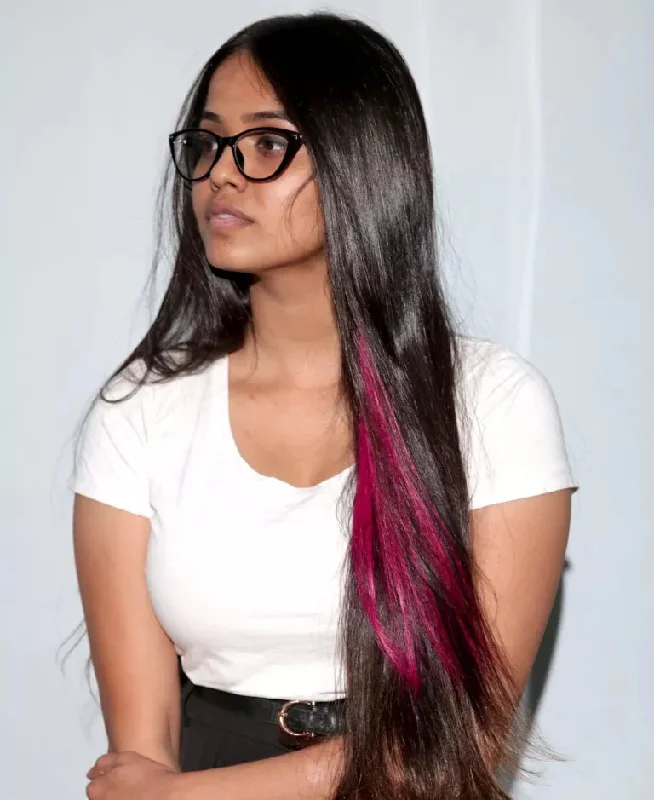 Kinky Pinky – #Strandout- Coloured clip-In Hair| Nish Hair