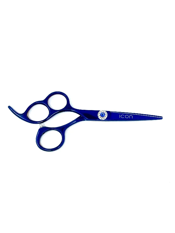 Left Handed ICT-115L 5.5"" Blue Three Ring Shears