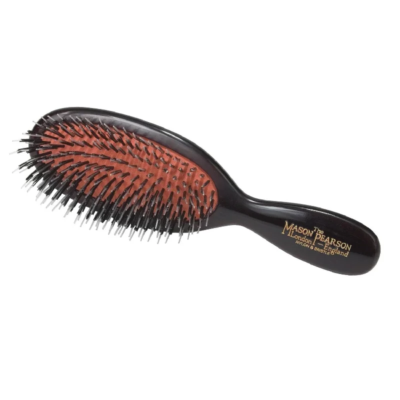 Mason Pearson BN4 Pocket Hair Brush, Boar Bristle and Nylon Quills