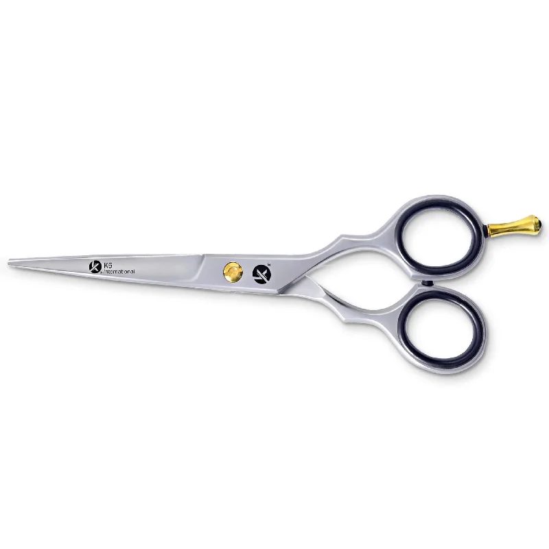 Matte Silver Line Hairdressing Scissors