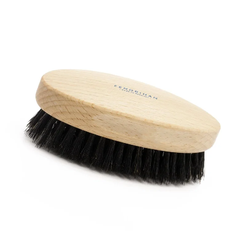 Men's Beechwood Military Hairbrush with Pure Soft or Wild Boar Bristles - Made in Germany