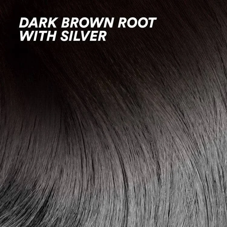 Dark Brown Root with Silver