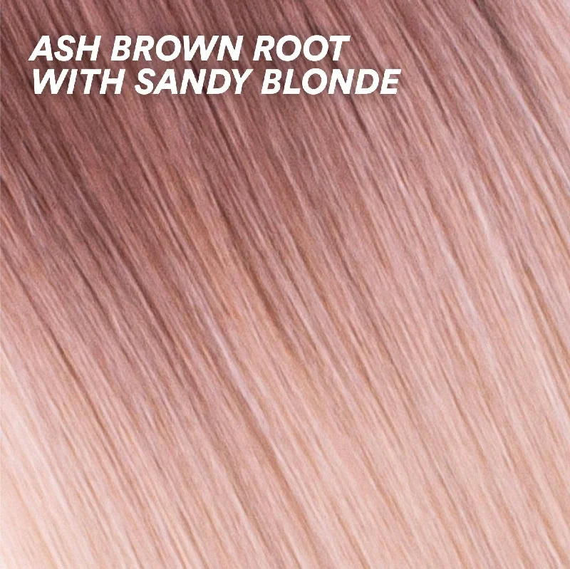 Ash Brown Root with Sandy Blonde