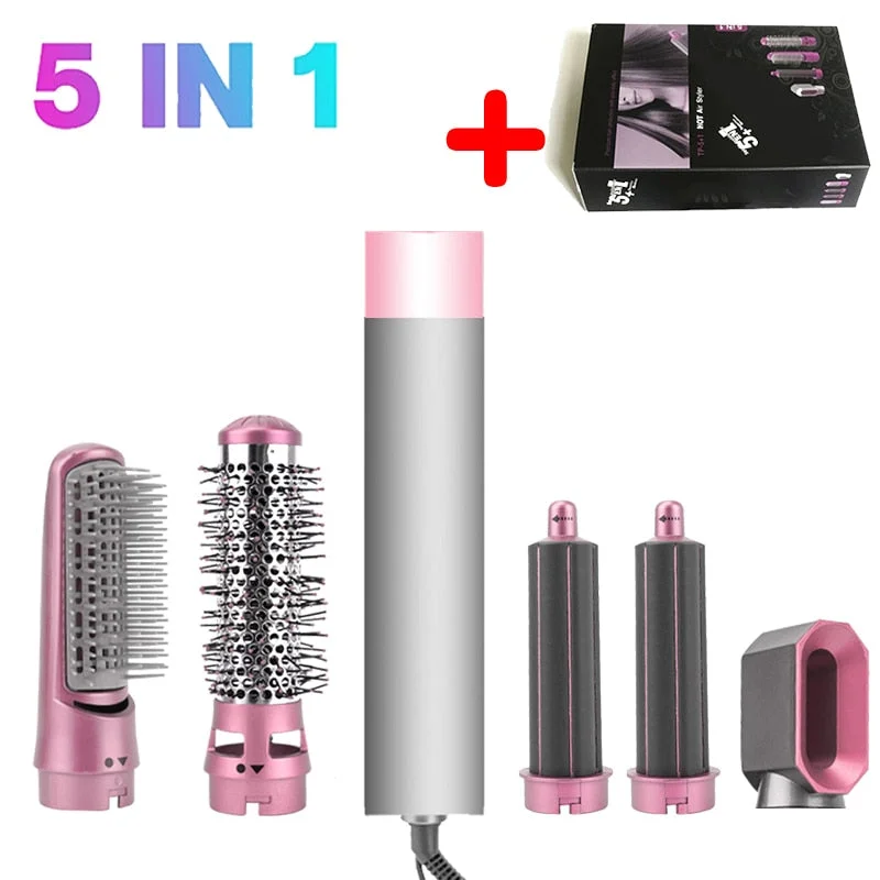 2 in 1 Hair Blower Brush Auto Curler