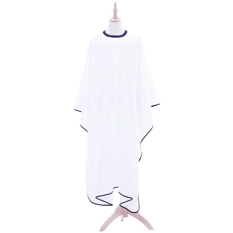 Plain white Professional Barber Hairdressing Cape