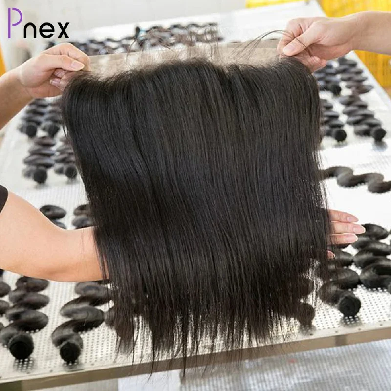 Pre Plucked Straight 13x4 13x6 Lace Frontal Brazilian 100% Human Hair