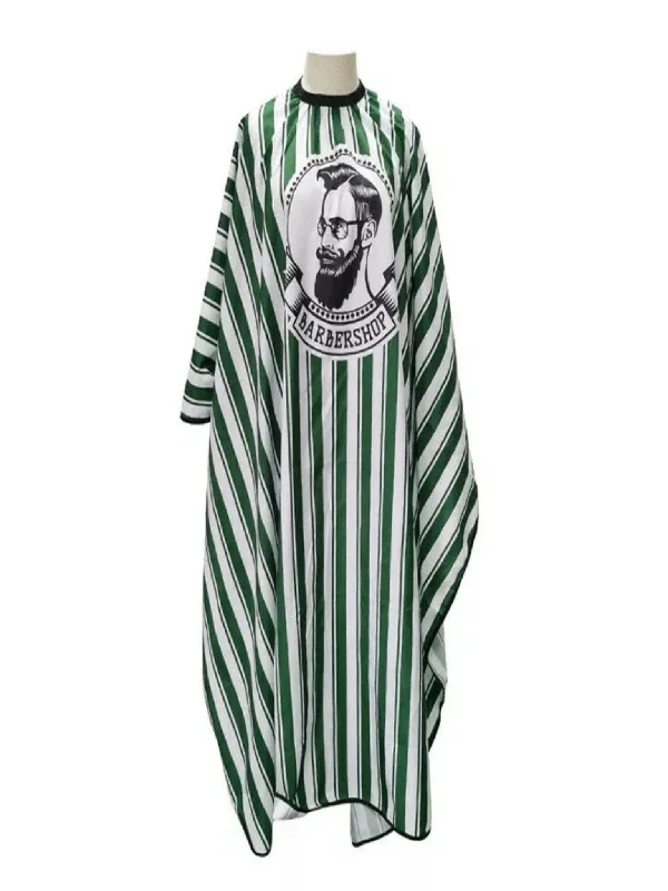 Professional Green & White Barber Hairdressing Cape