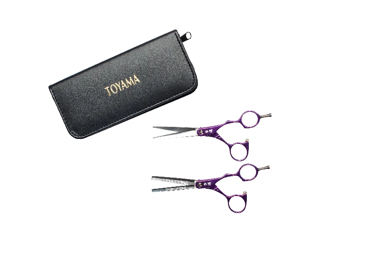 Toyama LIGHT XB Purple Scissor/Thinner Set 5.5""