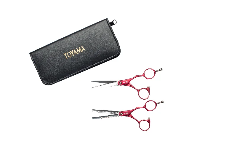 Toyama LIGHT XB Red Scissor/Thinner Set 5.5""