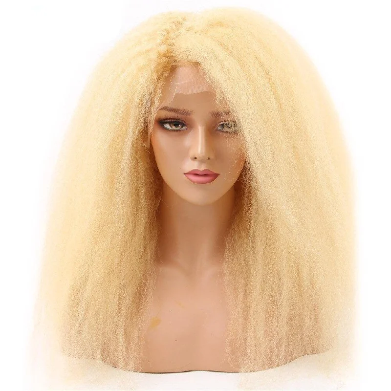 613 Kinky Straight Lace Frontal Wigs