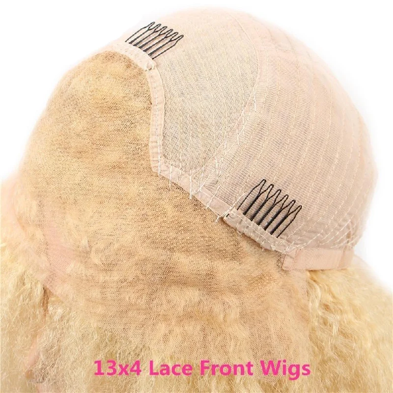 613 Kinky Straight Lace Frontal Wigs