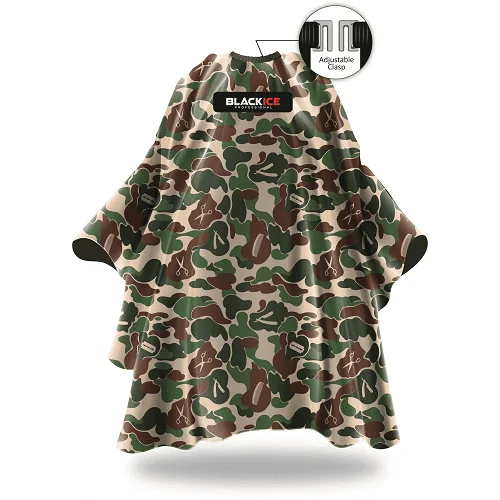 BlackIce Original Camo Barber Cape