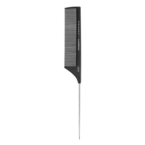 Cricket Carbon Comb C50M Fine Toothed Metal Rattail  Comb