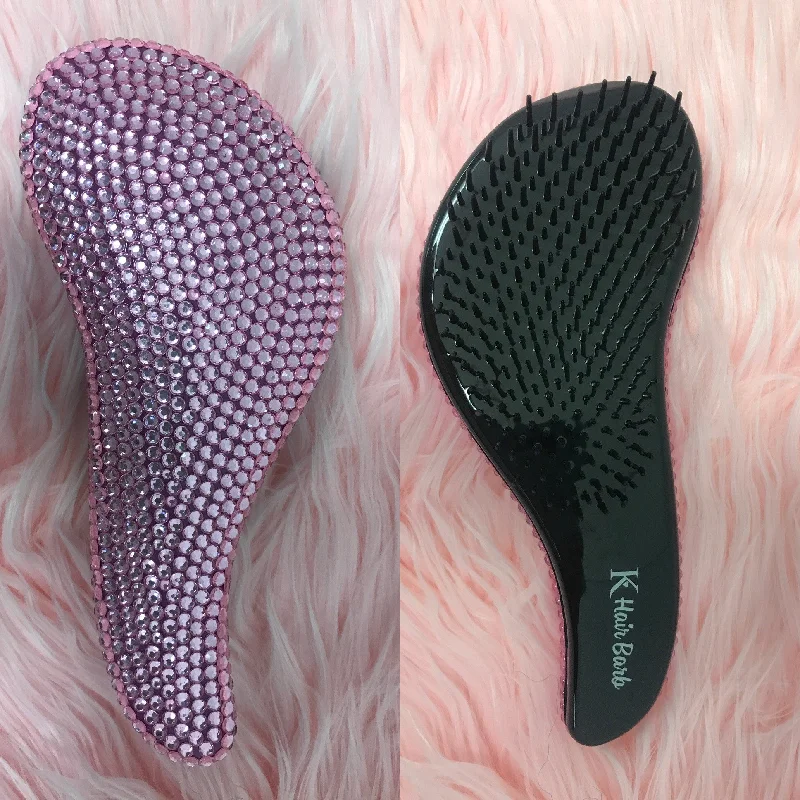 Hair Barb Pink Swarovski Detangling Brush