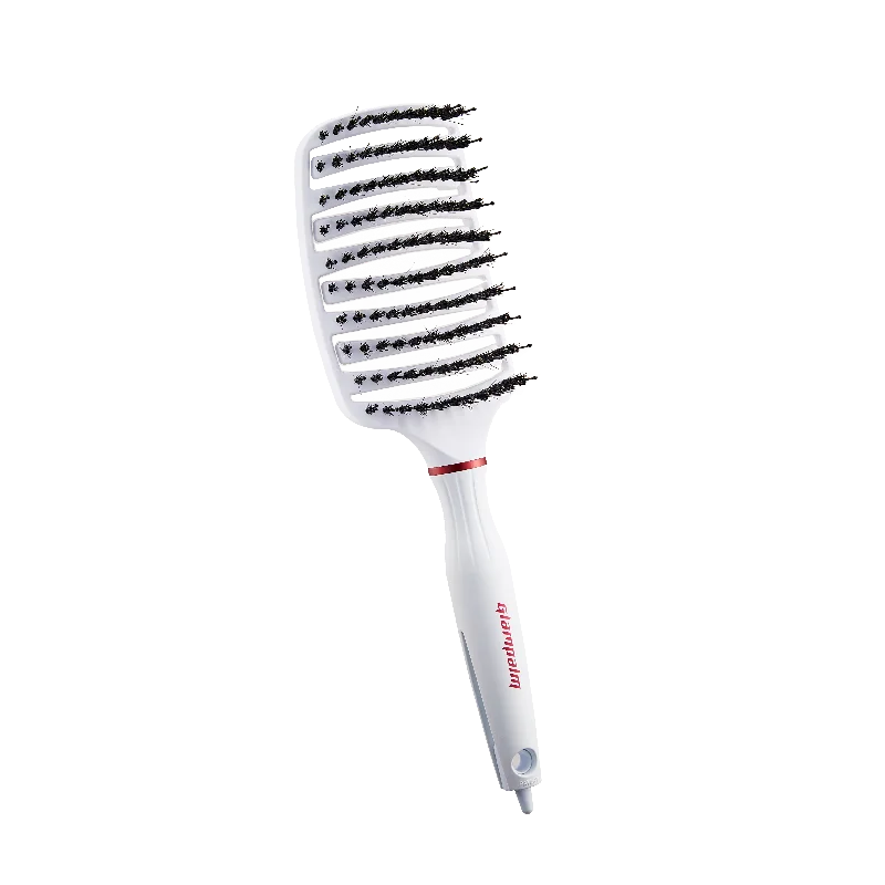 Shine Paddle Brush - White