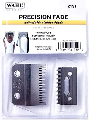 Wahl Precision Fade Adjustable Clipper Blade for 5 Star Senior, Magic Clip, Sterling Reflections Senior #2191